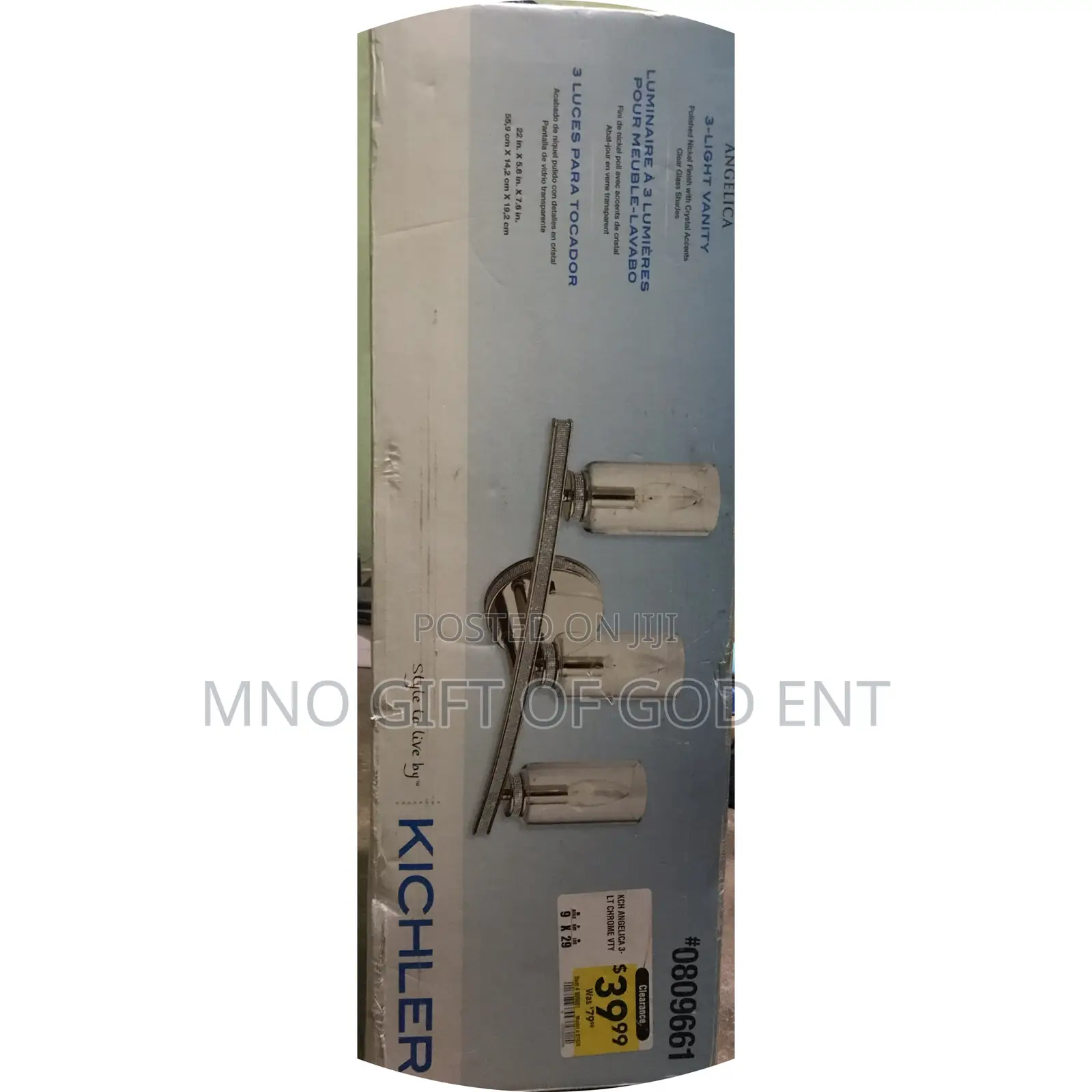 Kichler Marita 22-in 3-Light Brushed From U.S.