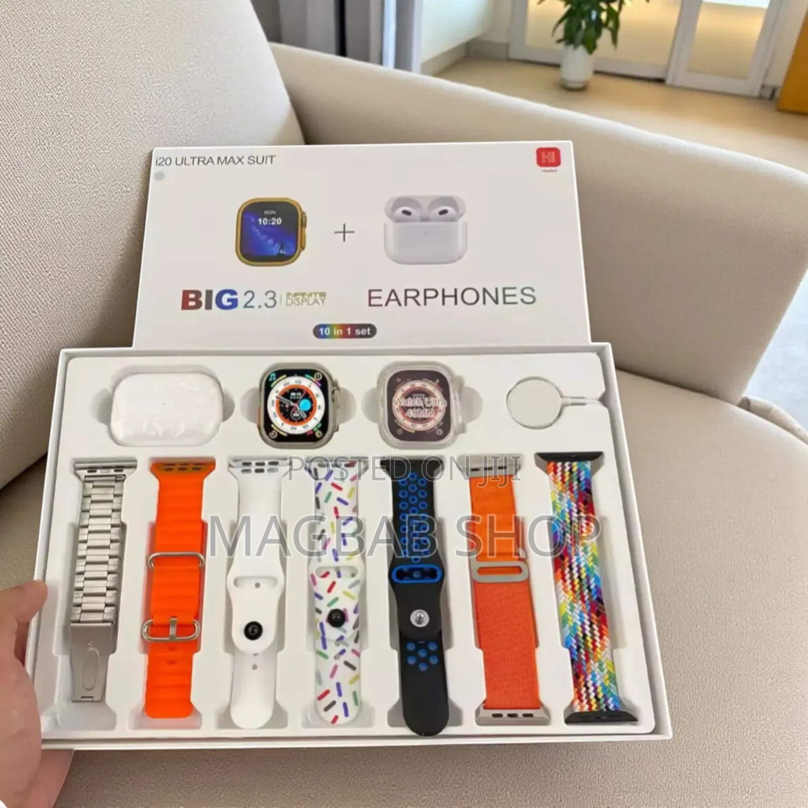 Ultra I20 Ultra Max Suit Smartwatch 10 in 1 Set (544586)