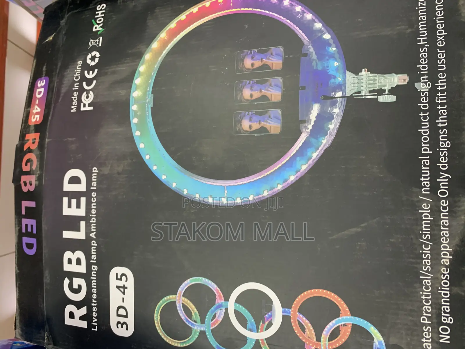 Ring Light LJJ-45, RGB With Tripod