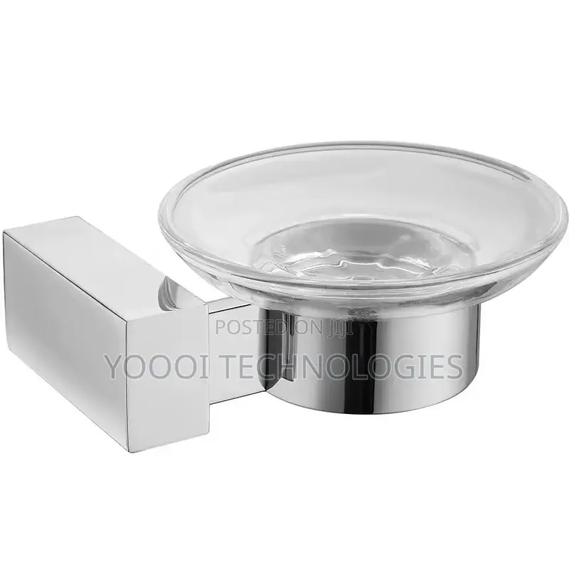 Hight Quality Chrome Brass Bathroom Glass Soap Dish