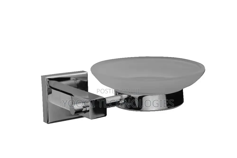 Hight Quality Chrome Brass Bathroom Glass Soap Dish