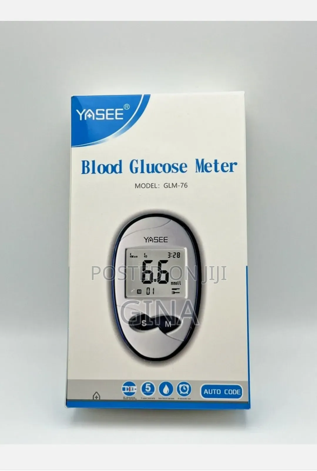 Yasee Blood Glucose Test Strips With Machine and Lancet.