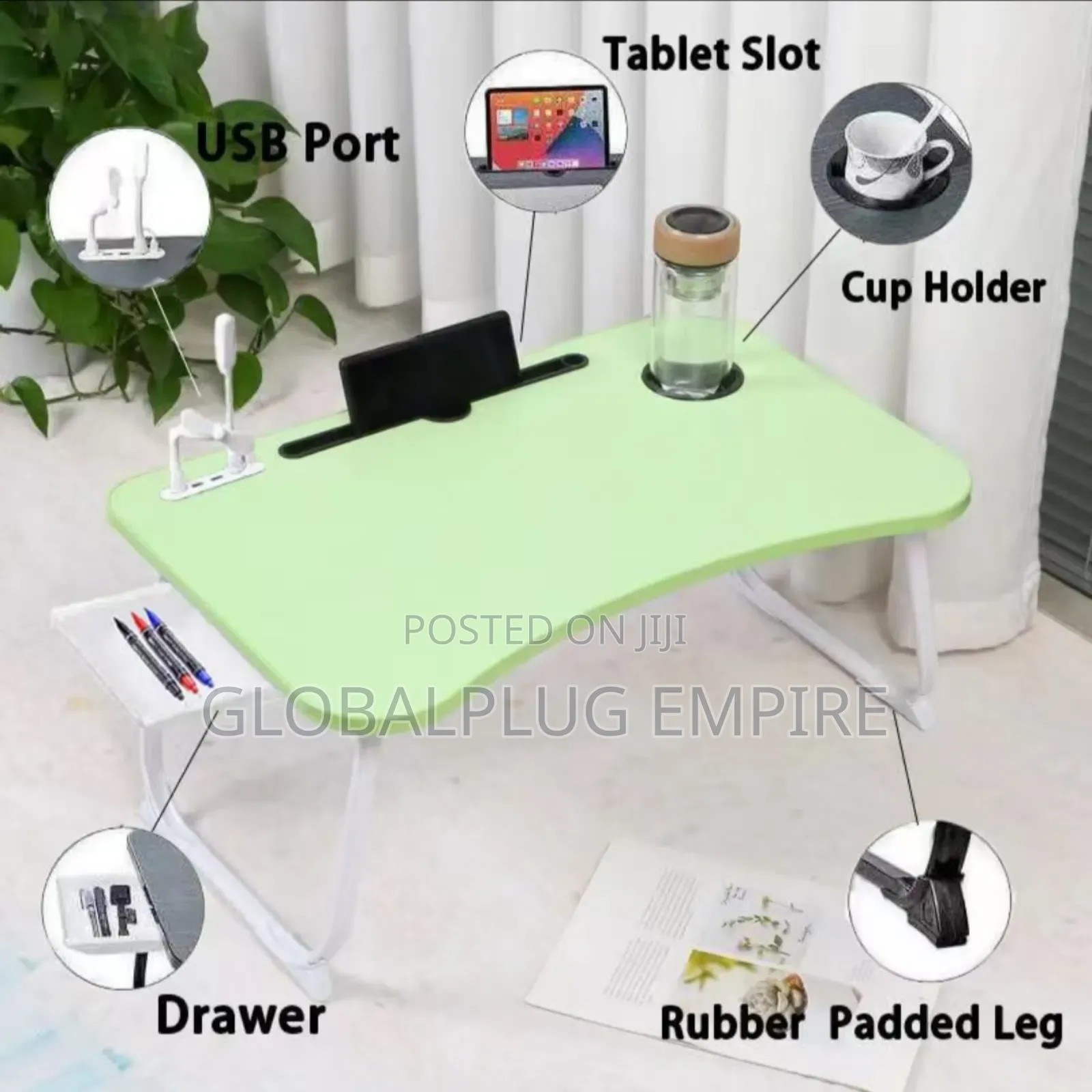 Portable Bed Table With Usb Study Fun Anywhere
