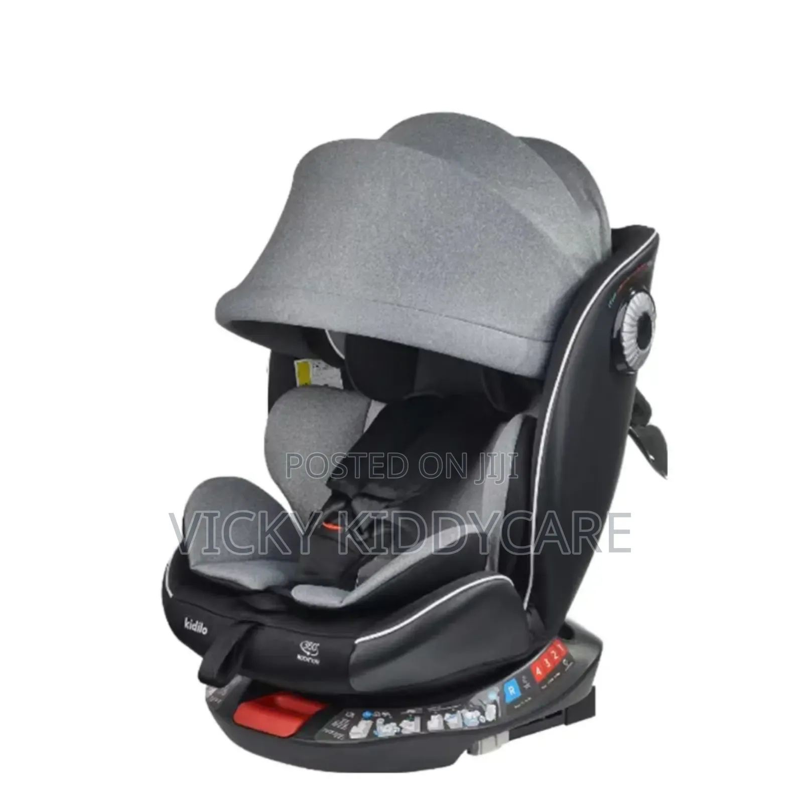 Kidilo 360 Degree Rotation Baby Car Seat With Cover