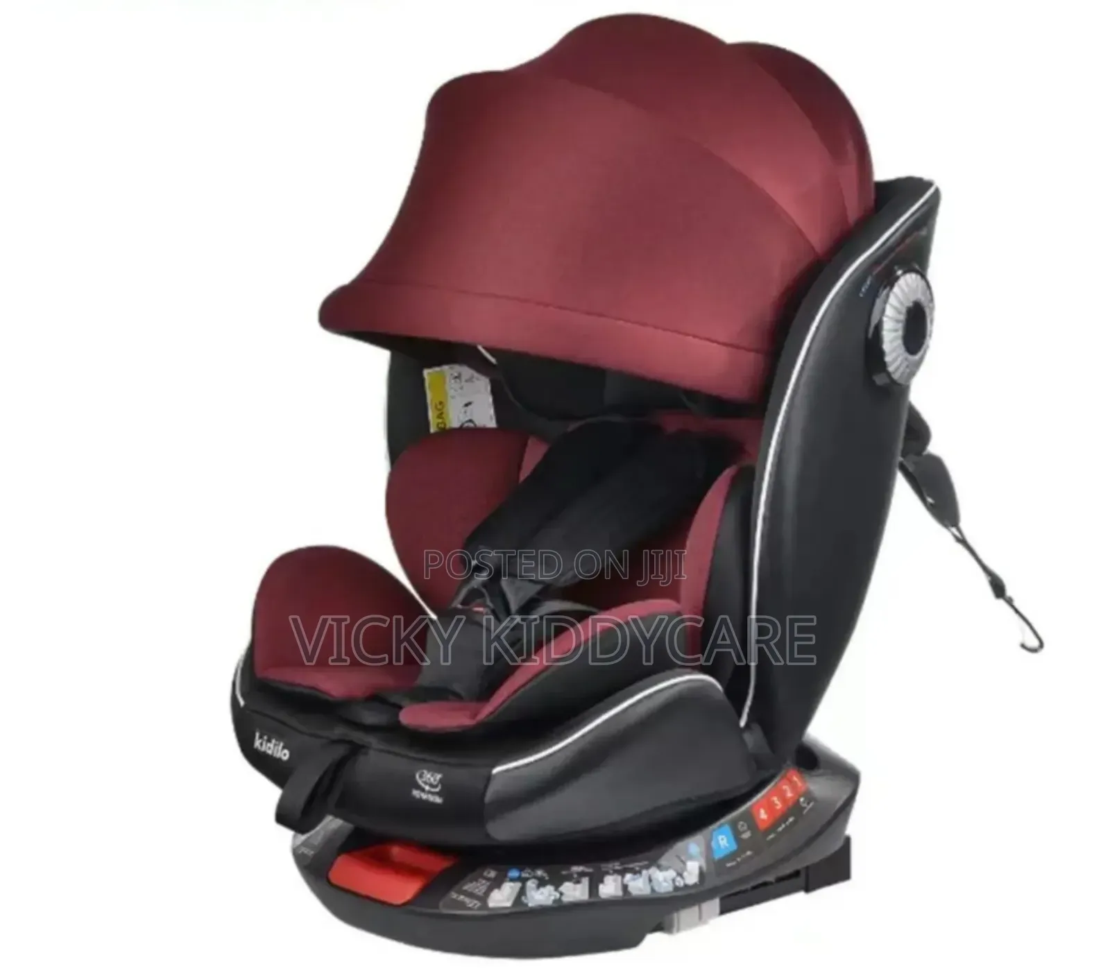 Kidilo 360 Degree Rotation Baby Car Seat With Cover