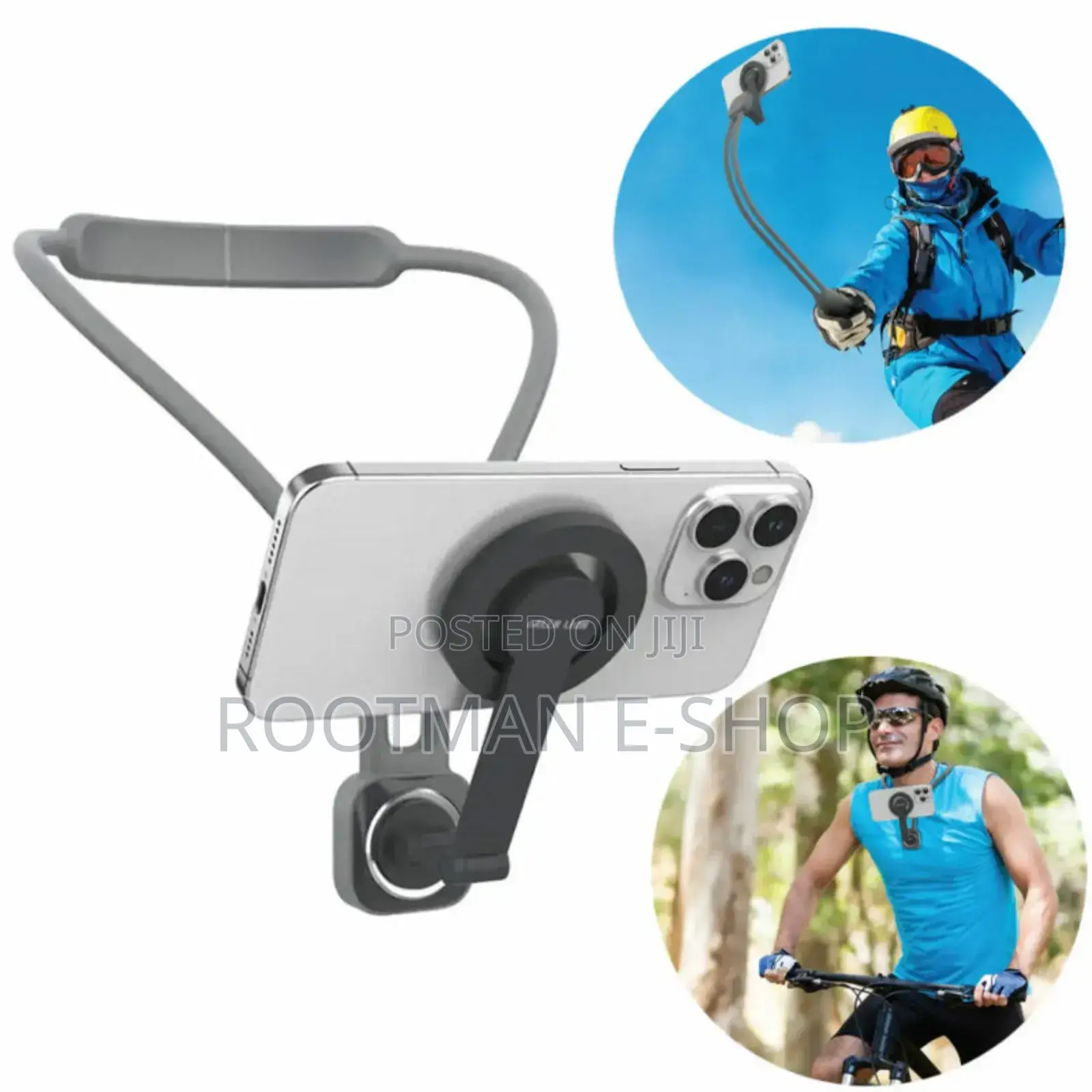 Green Lion Magsafe Neck Phone Holder - Grey
