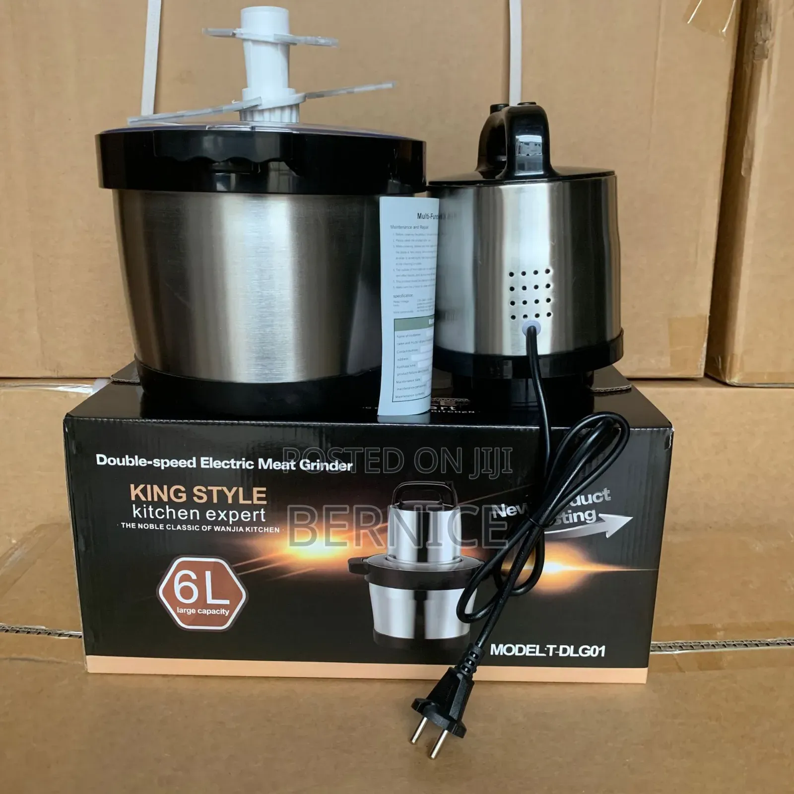 6l Electric Fufu Machine and Meat Grinder