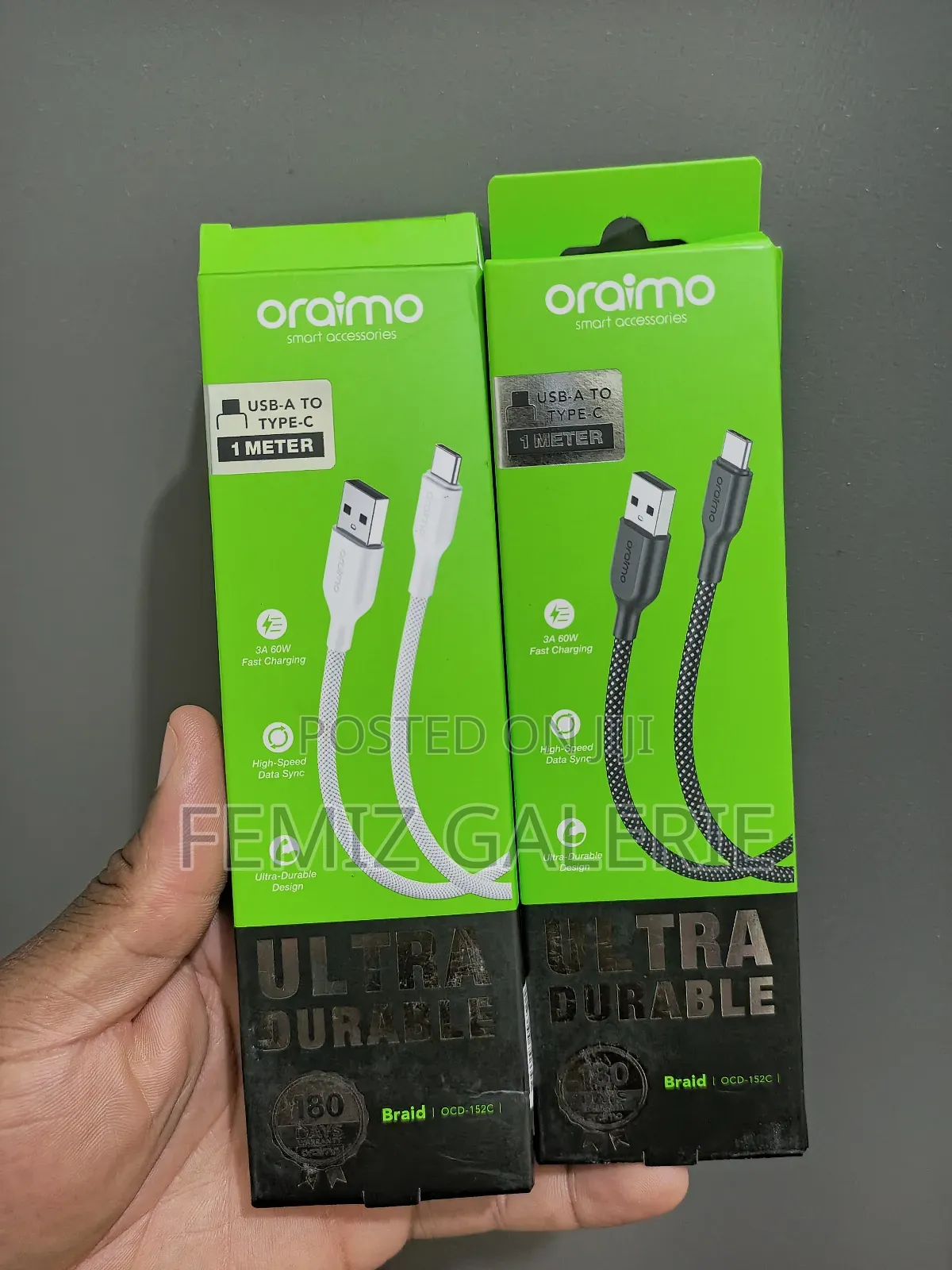 Oraimo Braid Usb-a to Type-C 2.4a Fast Charging