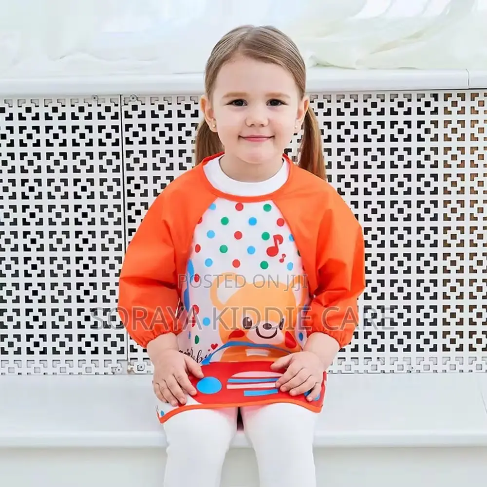 Long Sleeve Fabric Blend Bibs for Toddlers