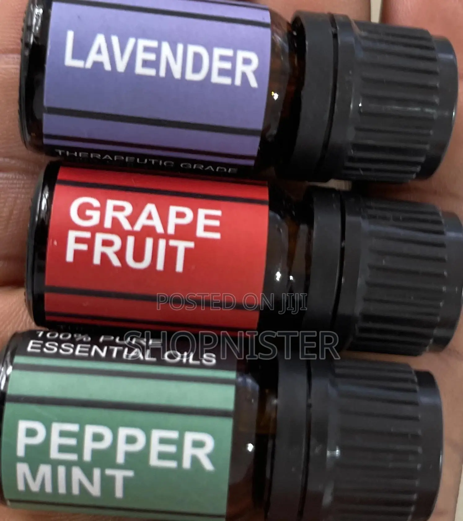3pcs Essential Oil Peppermint, Grapefruit and Lavender Oil