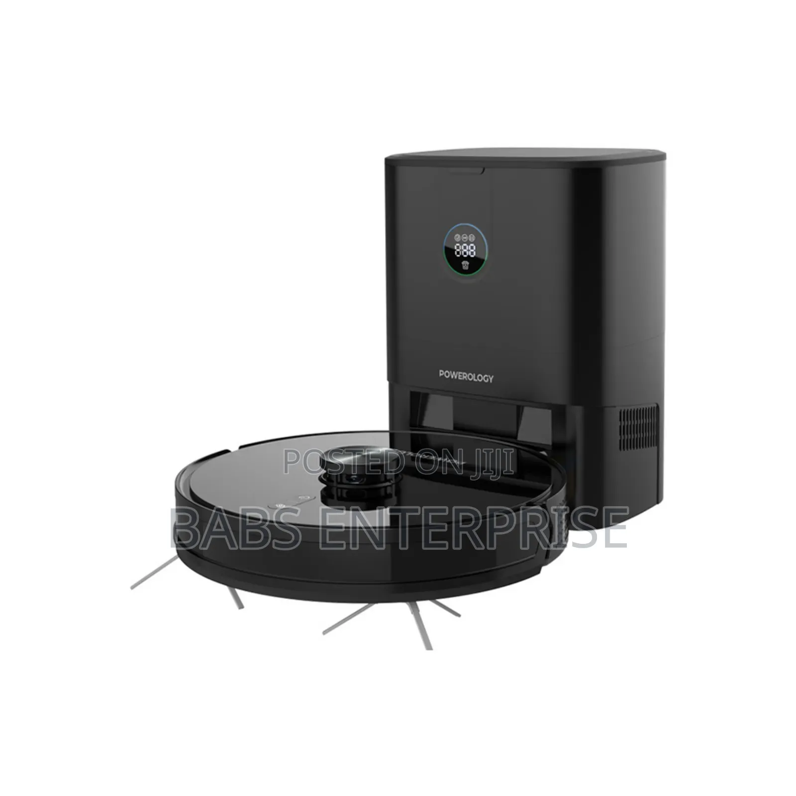Powerology Robo Vacuum Cleaner 4000pa 4000mah  Auto-emptying Dock