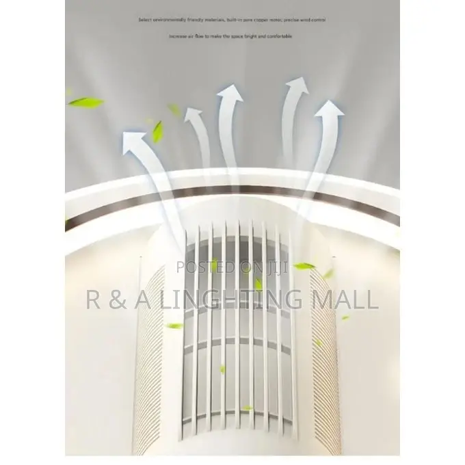Voice Control Ceiling Fan With Light, + Remote Control