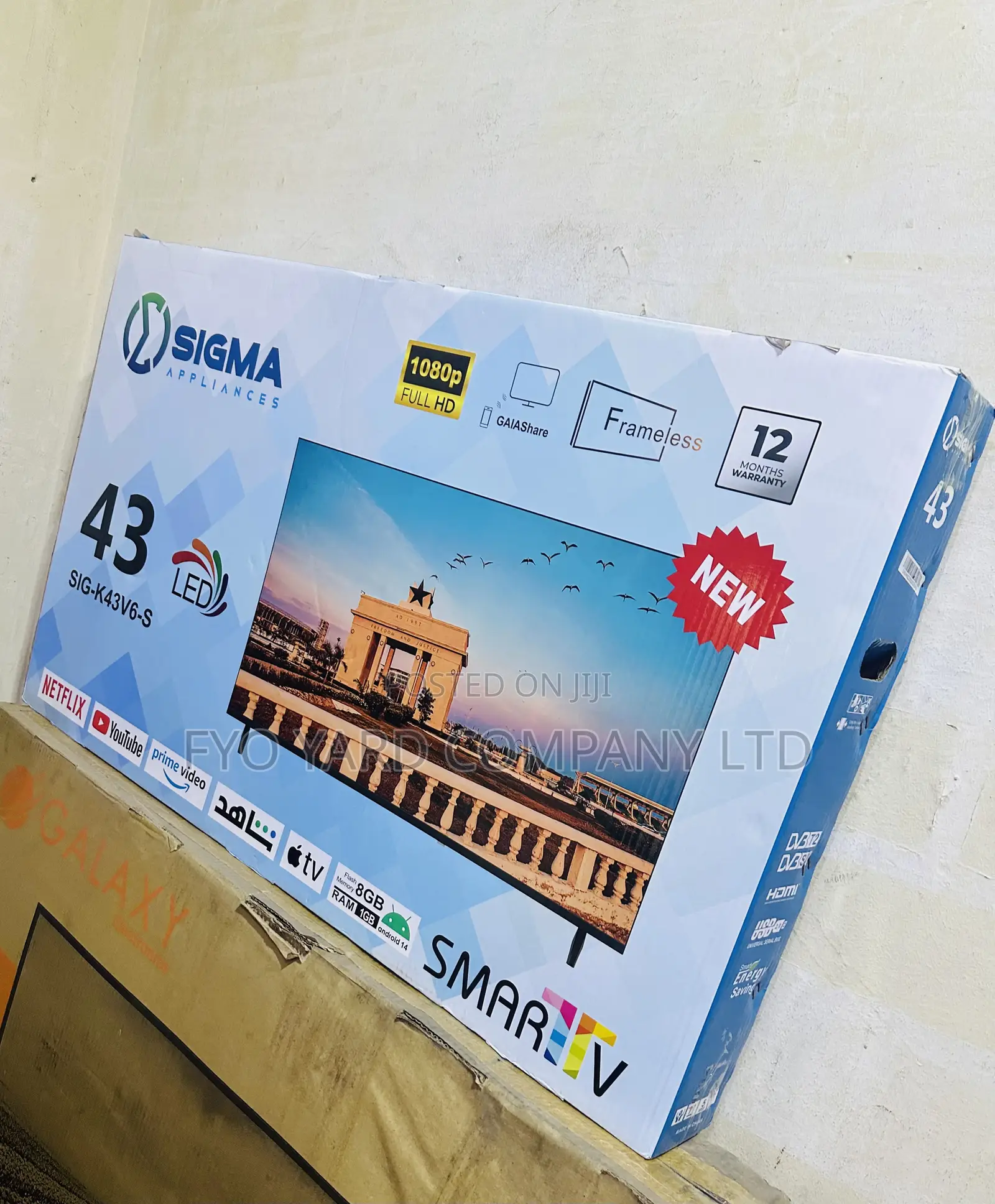 Slim and Sleek Design Sigma Smart 43’ Digital FHD Tv