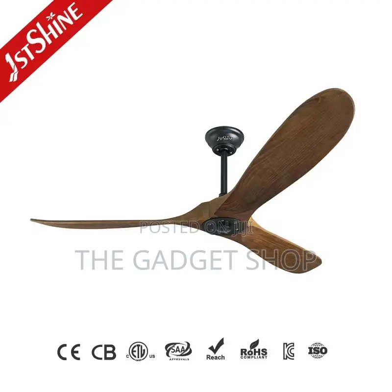 Wooden Blade Fan 60”