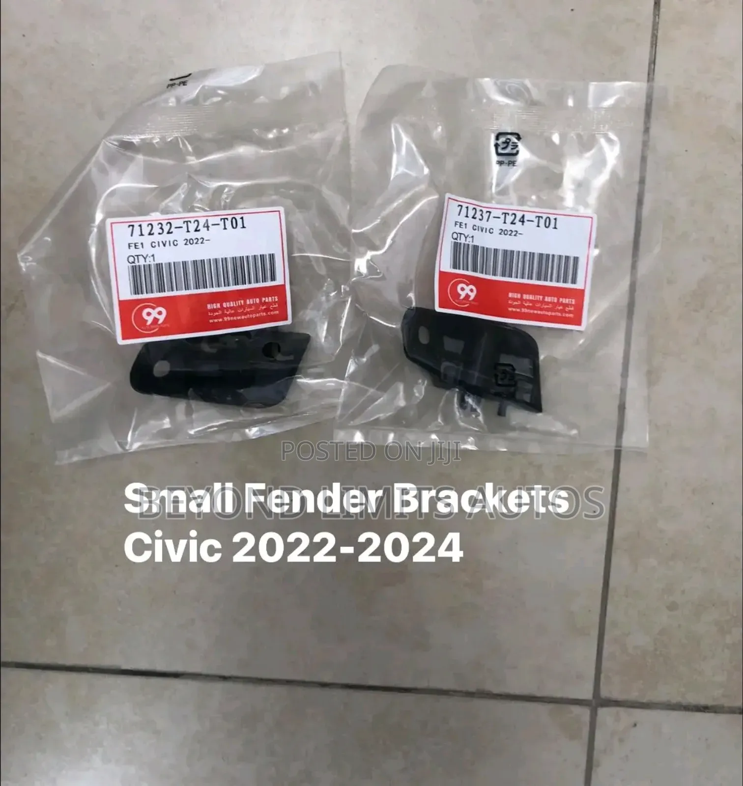 Honda Civic 2022,2023,2024,2025 Fender Locker/ Fender Moulding