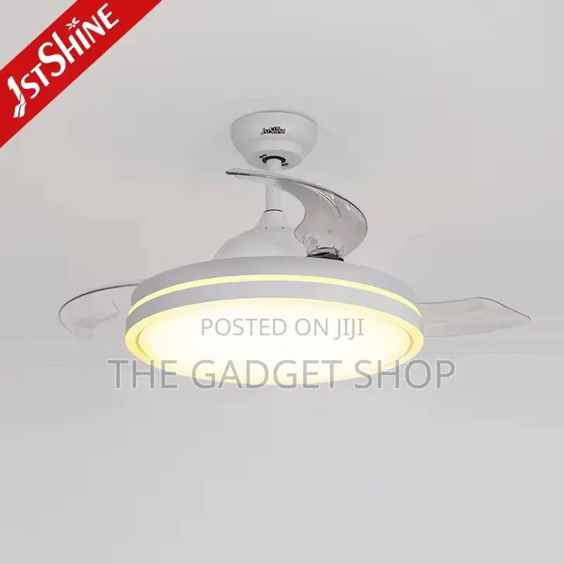 White Ceiling Fan With Light Modern
