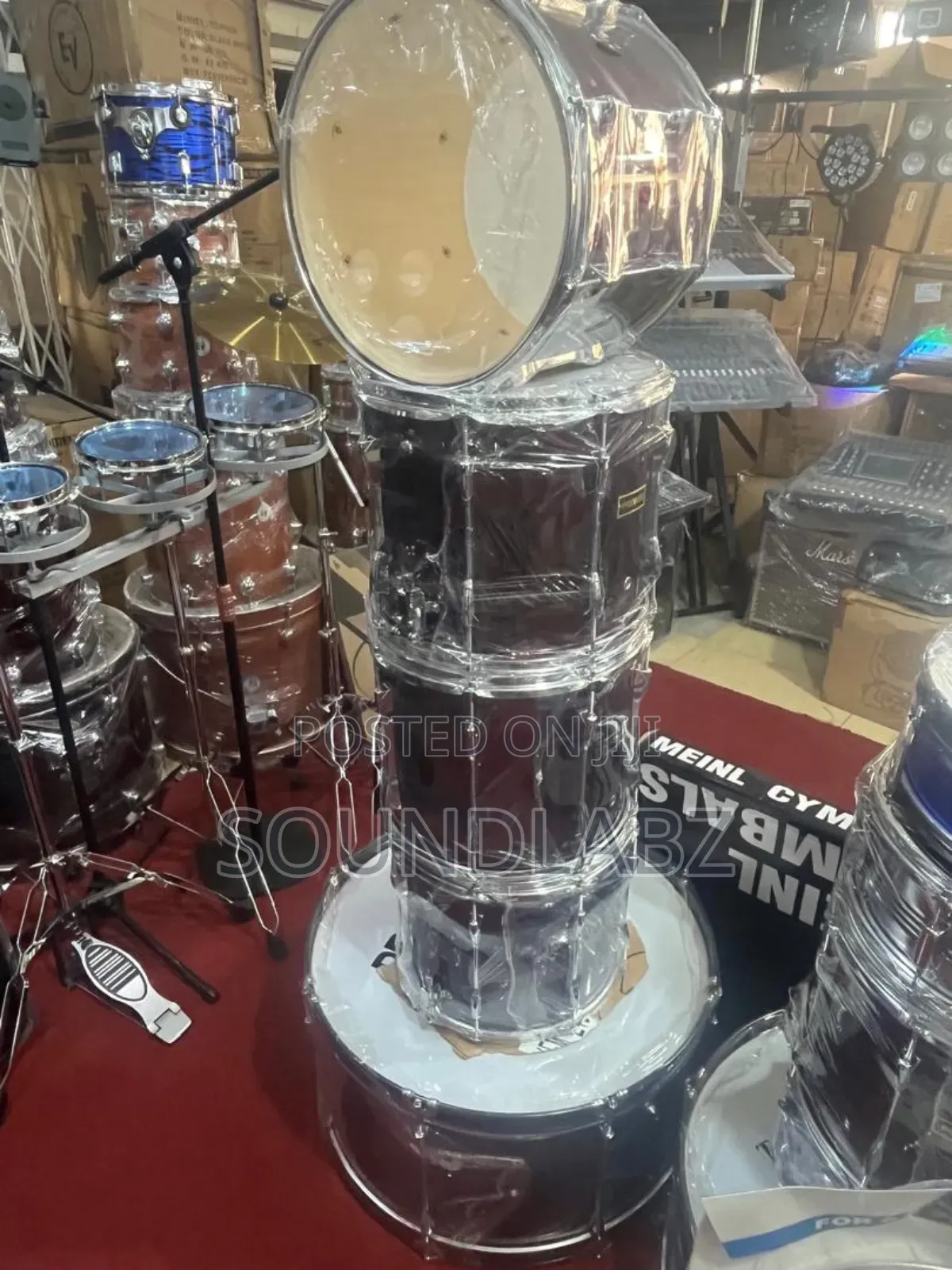 Wine-red 6set Parade Drumset