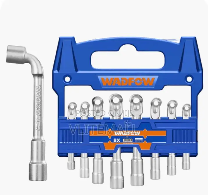Wadfow 1/2" L-Angled Shaped Socket Wrench Set - Wth4208