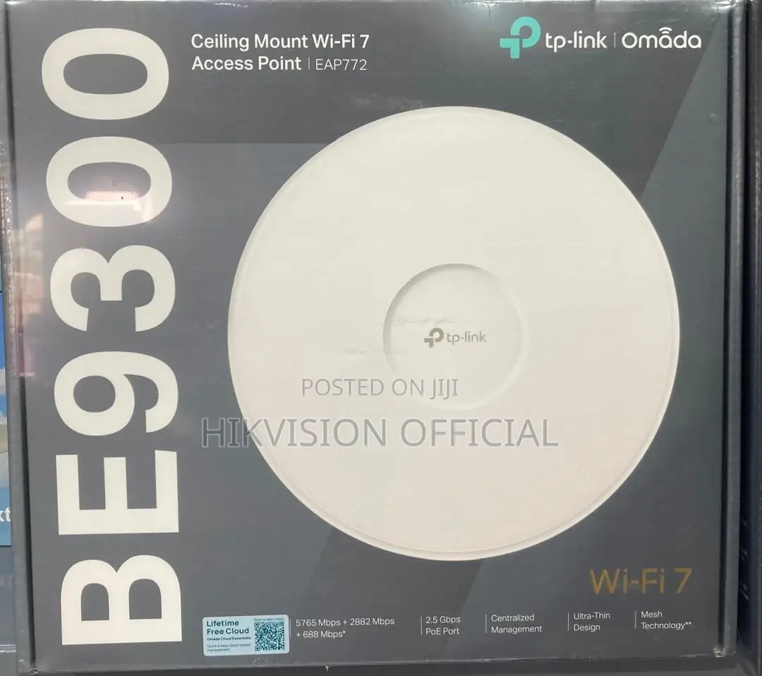 Eap772 Omada Be11000 Ceiling Mount Tri-Band Wi-Fi 7 Access Point