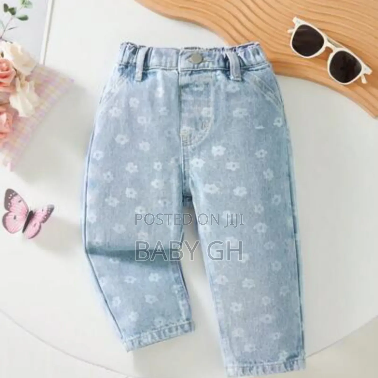 George Baby Blue Cartoon Jeans Trousers