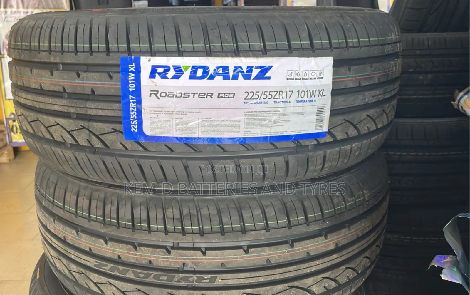225/55r17 Tyres - Rydanz + Free Delivery