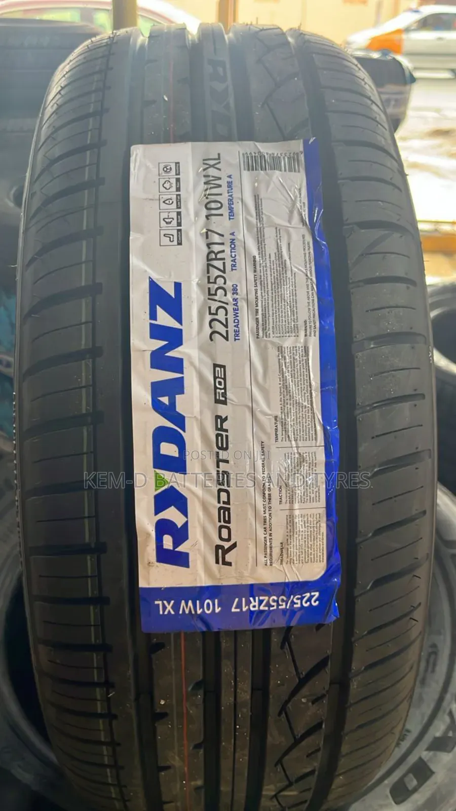 225/55r17 Tyres - Rydanz + Free Delivery