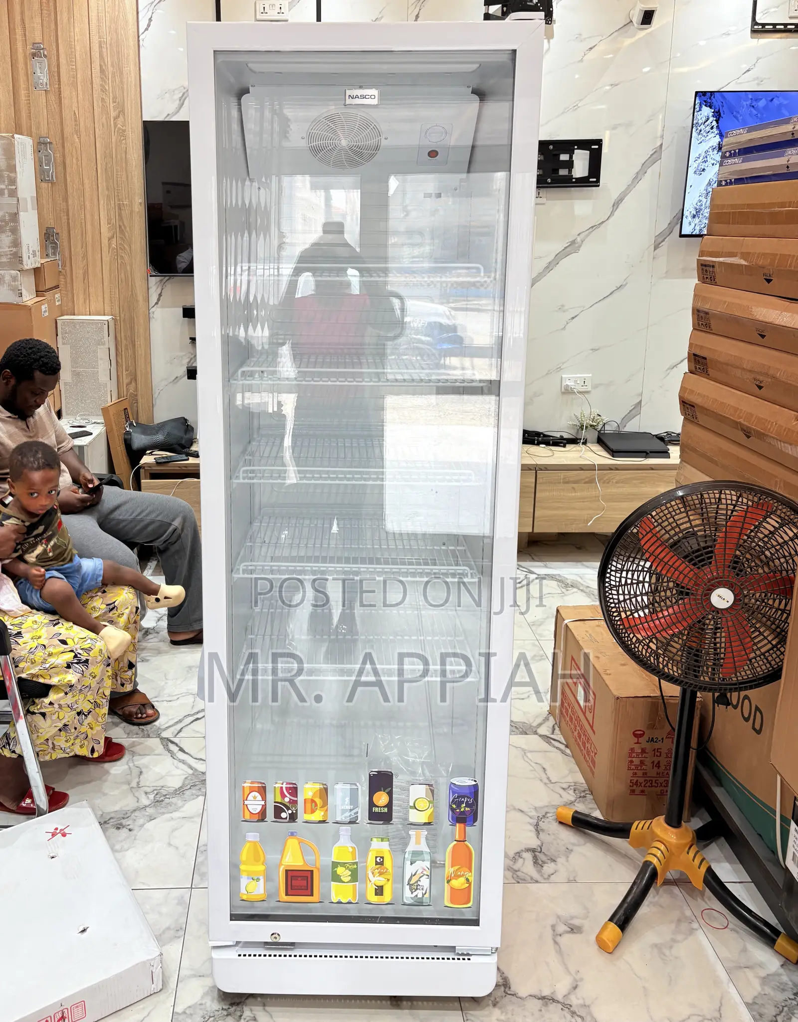 Long Lasting Nasco Single Door Electric Display Fridge(360ltr).