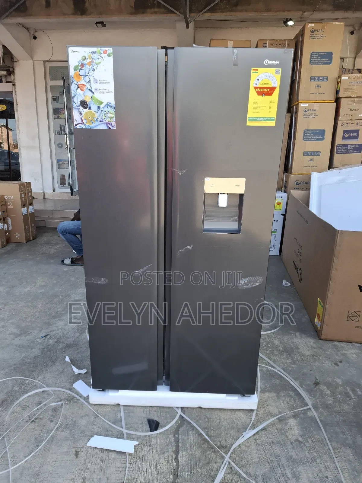 Quality Sigma Side by Side French Door With Water Dispenser Available
