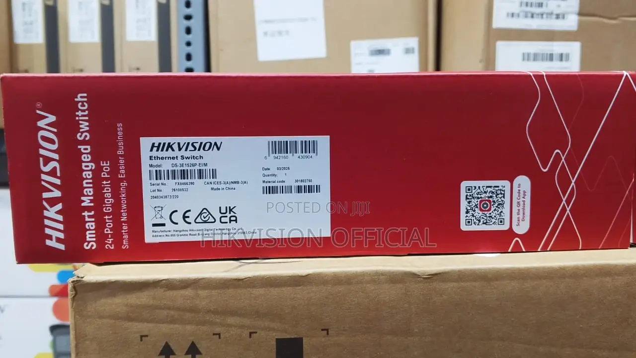 Ds-3e1526p-Ei=24 Port Gigabit Smart Poe Switch