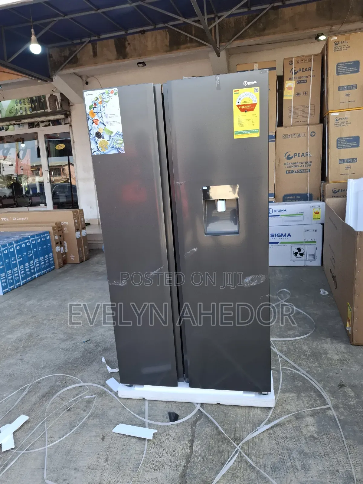 Strong Compressor of Sigma Side by Side Fridge 503 Litres for Sale