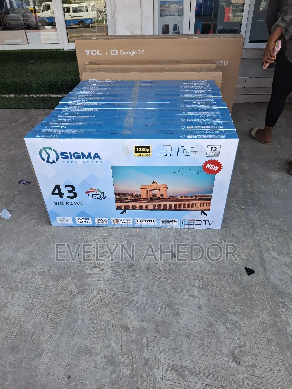 Fremeless Sigma 43 Inches Digital Satellite Tv Free Wall Mount