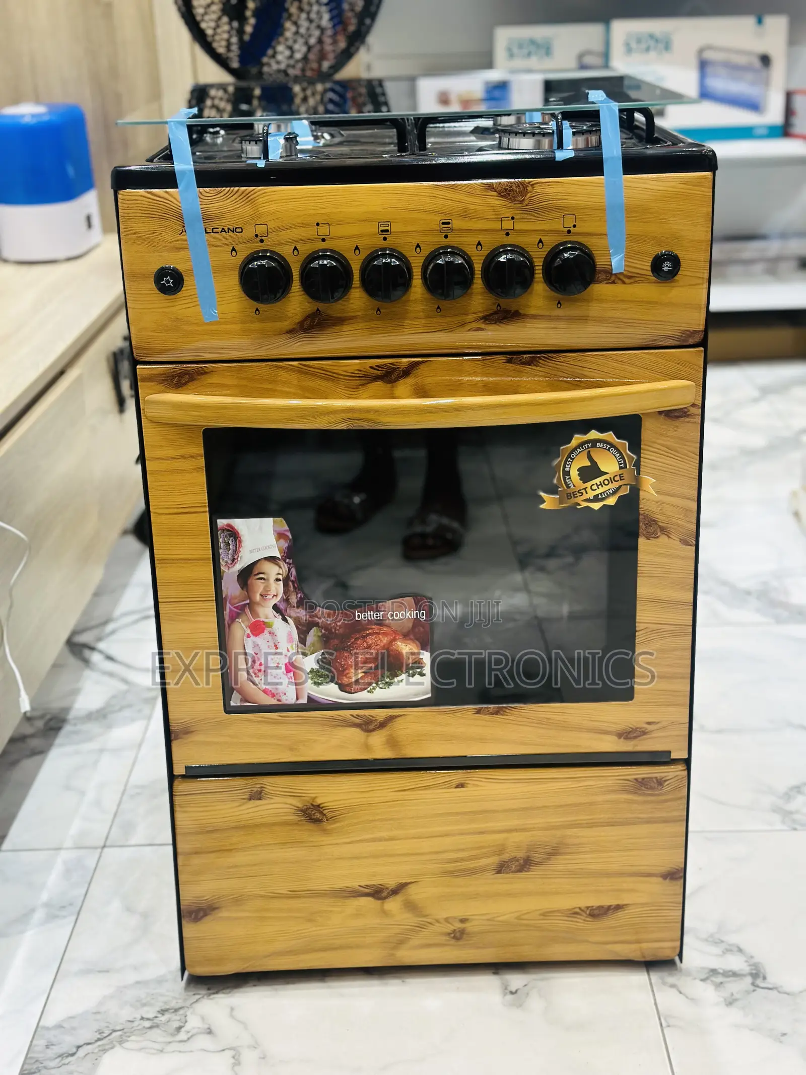 Hot  Deal on Volcano Gas Cooker Oven Grill Rotisserie 4burner 50/50