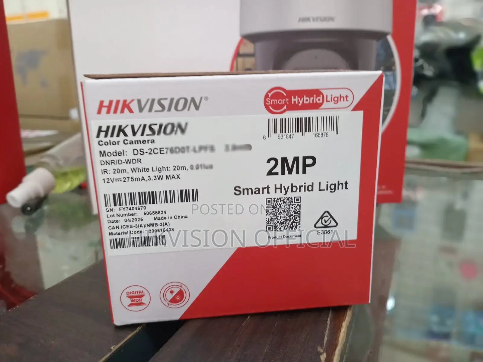 Ds-2ce76d0t-Lpfs=2mp Smart Hybrid Light Audio Fixed Turret Camera