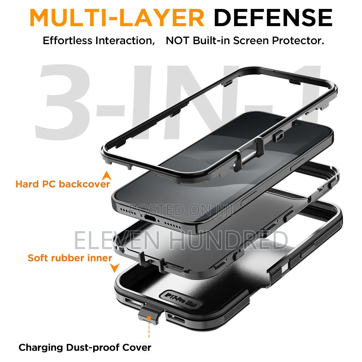 iPhone 17 Pro Max (Shockproof Tough Case)
