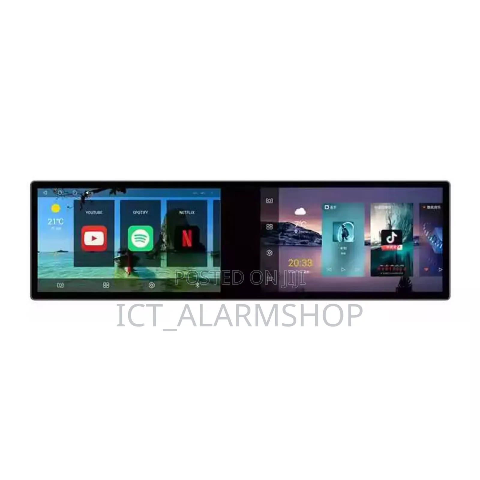 Car Android Radio Dual Qled Screen Multimedia Player