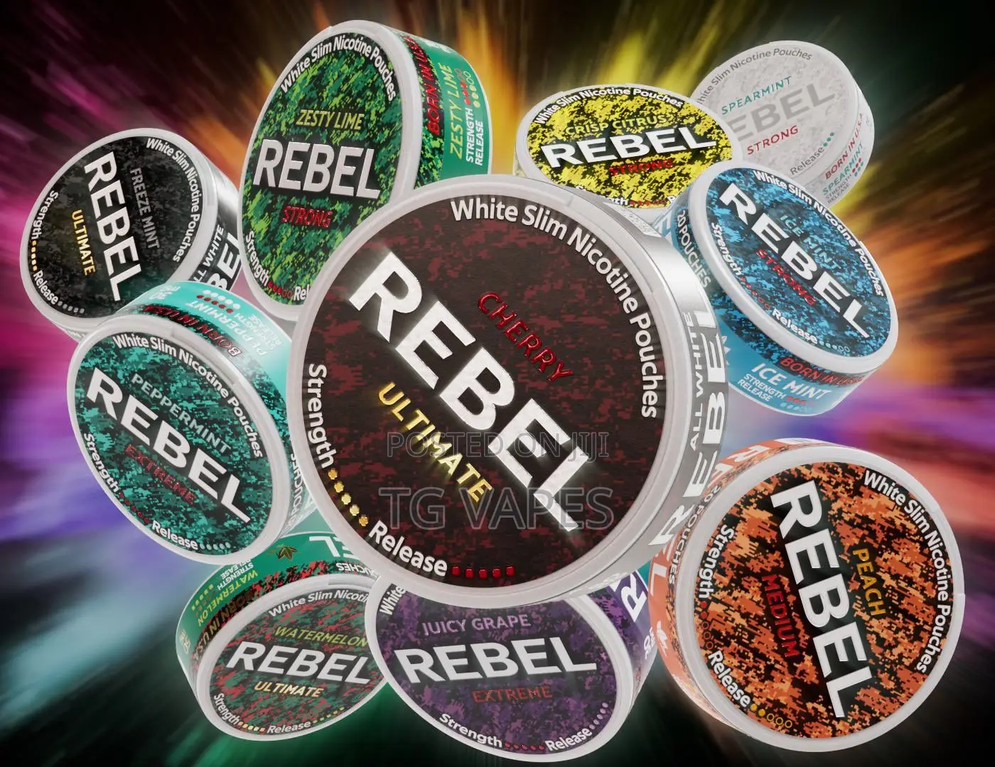 Rebel Strong Nicotine Pouches