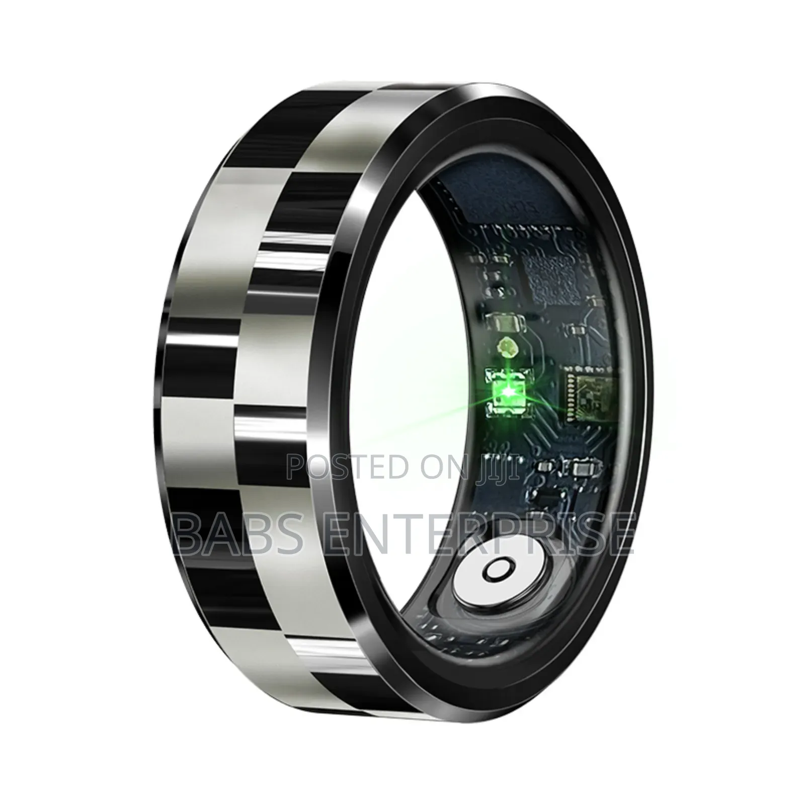 R9 Multifunctional Stainless Steel Smart Ring Heart Rate Blood Oxygen