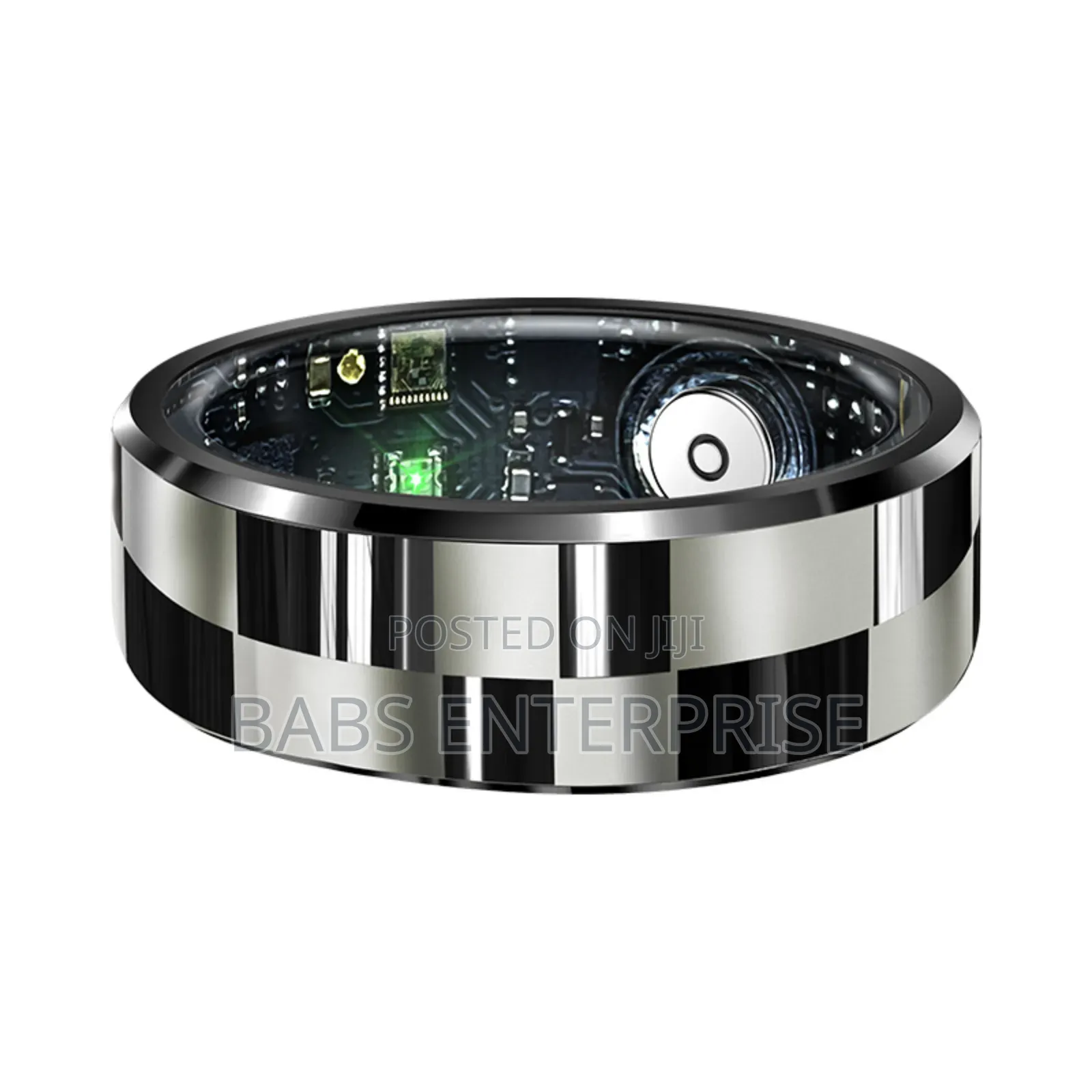 R9 Multifunctional Stainless Steel Smart Ring Heart Rate Blood Oxygen