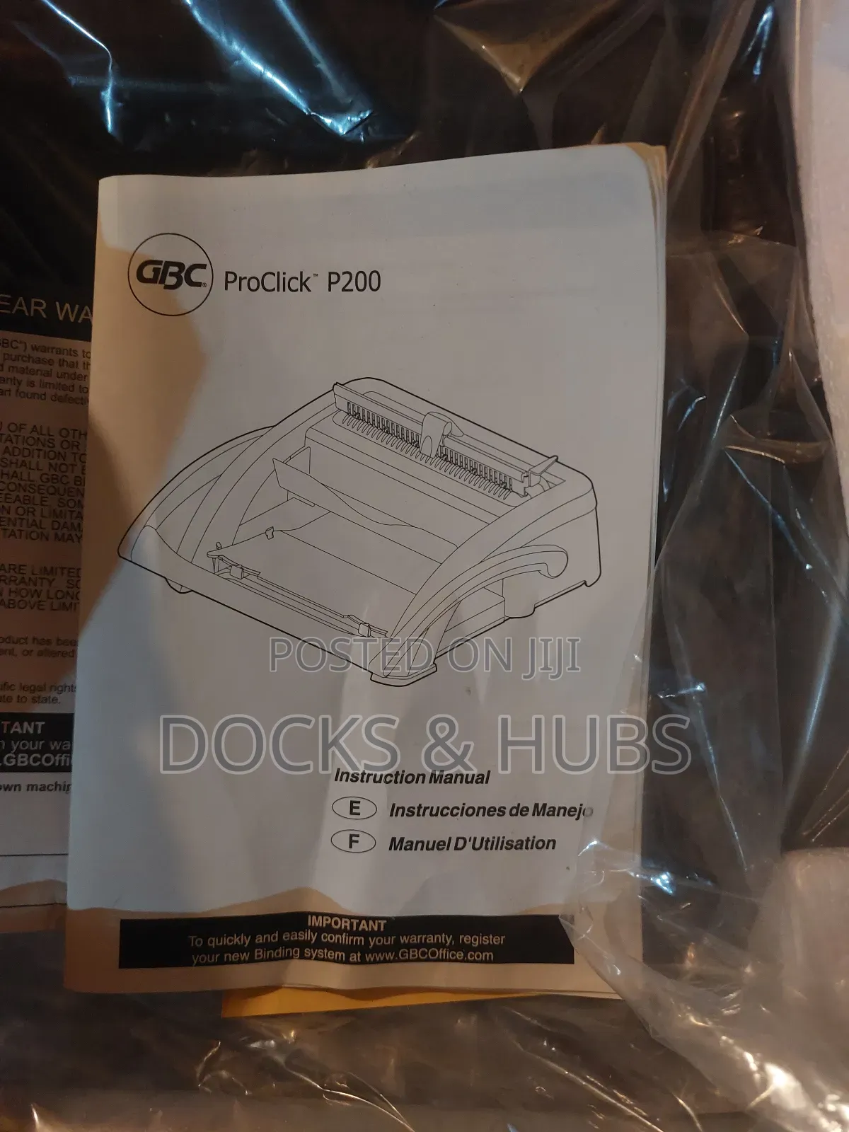GBC Proclick P200 Document Binding Machine Professional Manual System