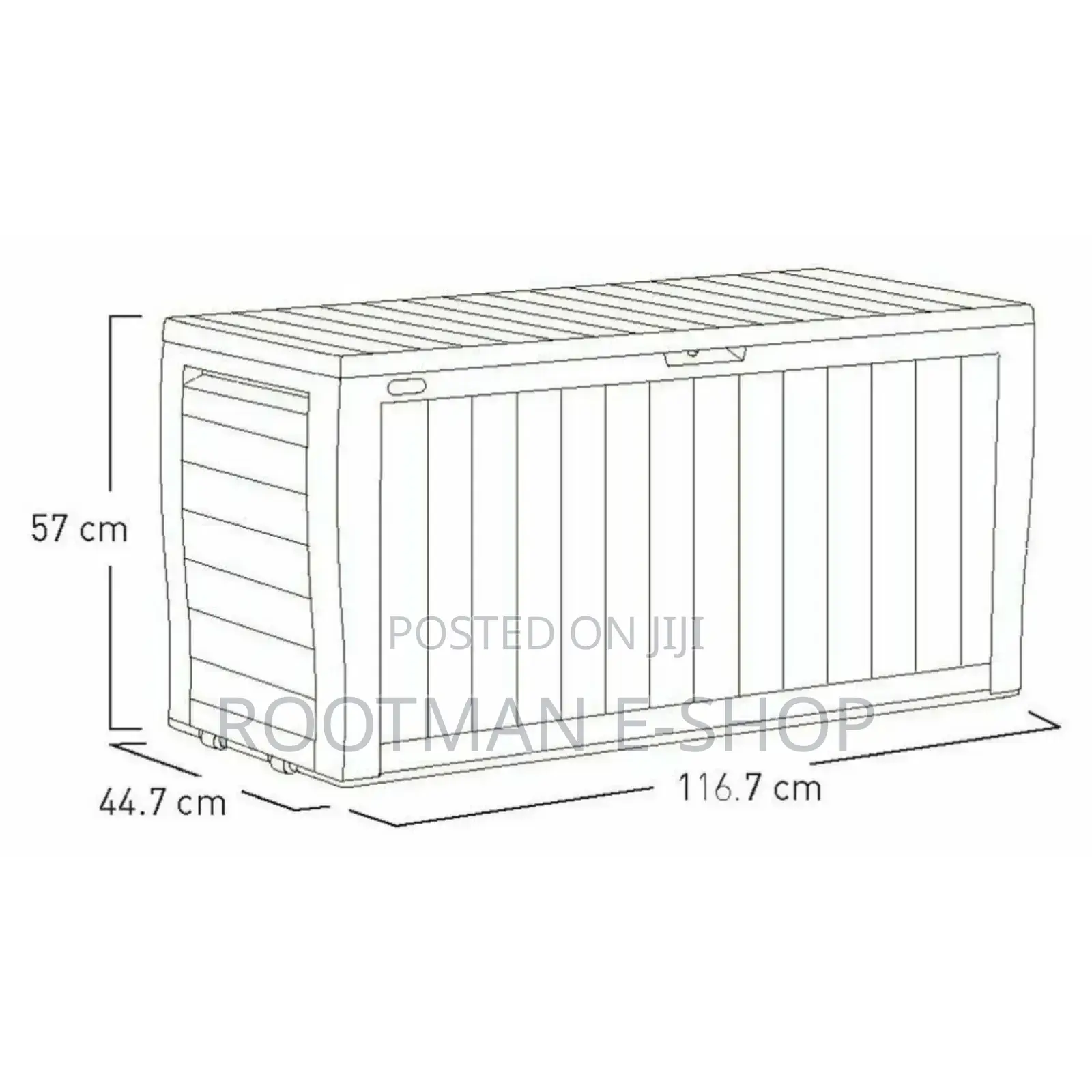 Keter Marvel Plus 270l Garden Storage Box - Grey | Outdoor Storage