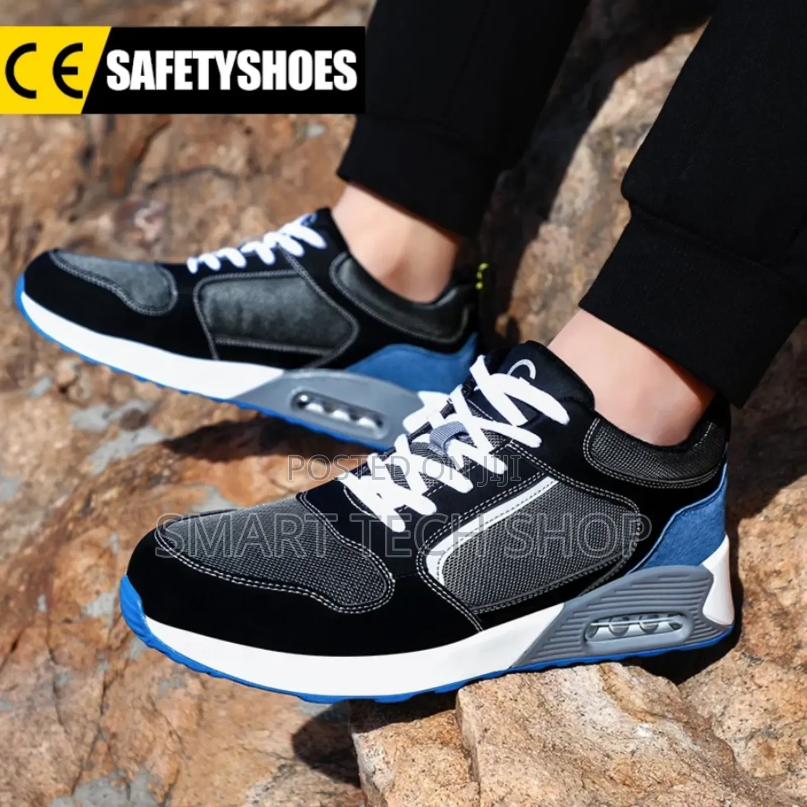 Sports Design Safety Shoe With Steel Toe, Anti Slip, Anti Smash.Kevlar