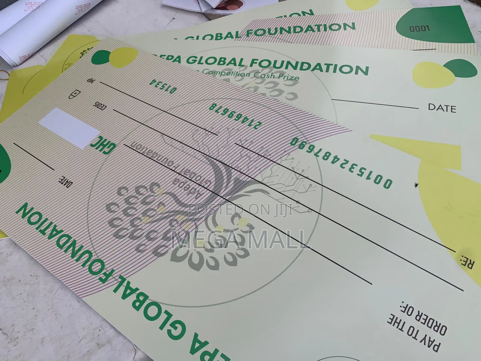 Premium Quality Giant Cheque for Corporate Presentation