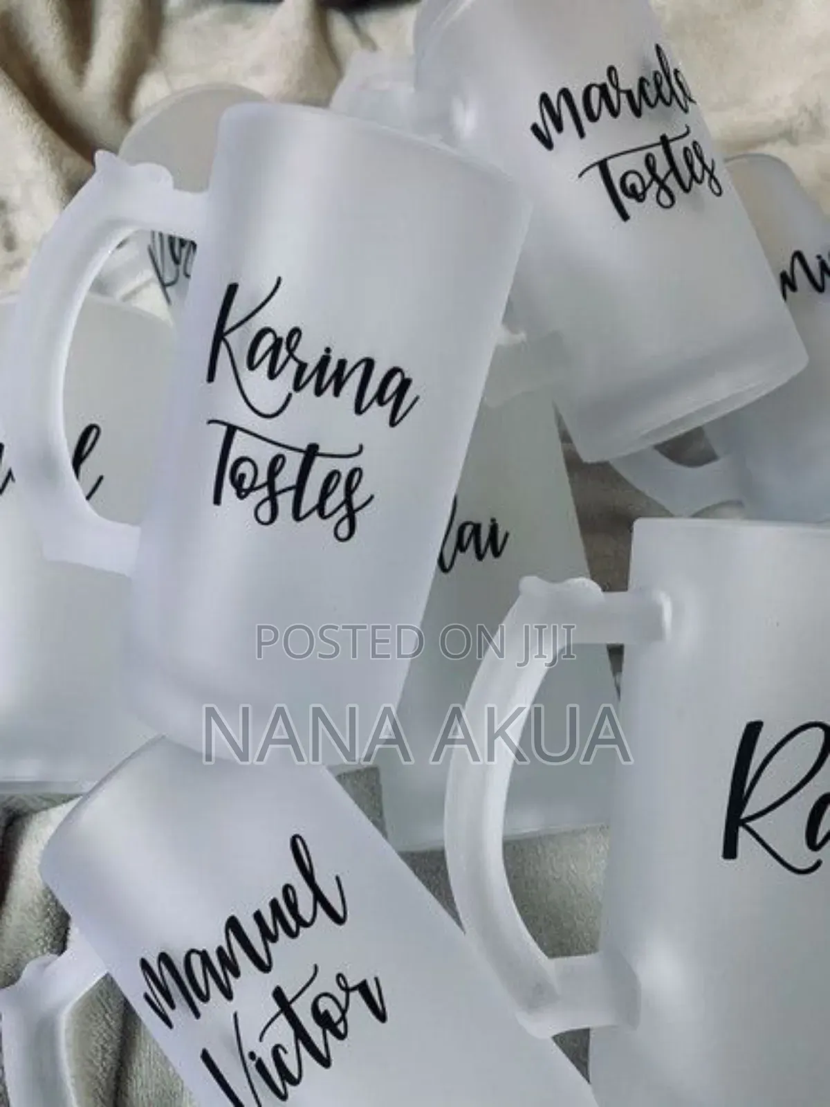 Customised Frosted Beer Glass as Souvenir