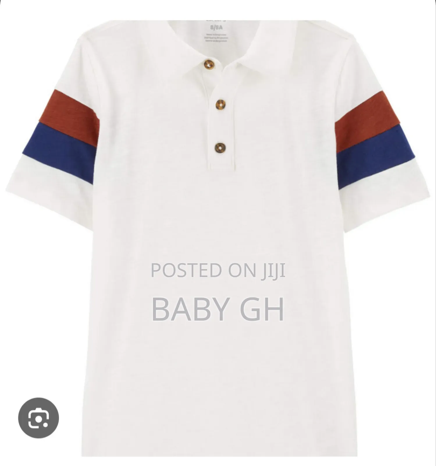 M S White Kids Stripped Shirt