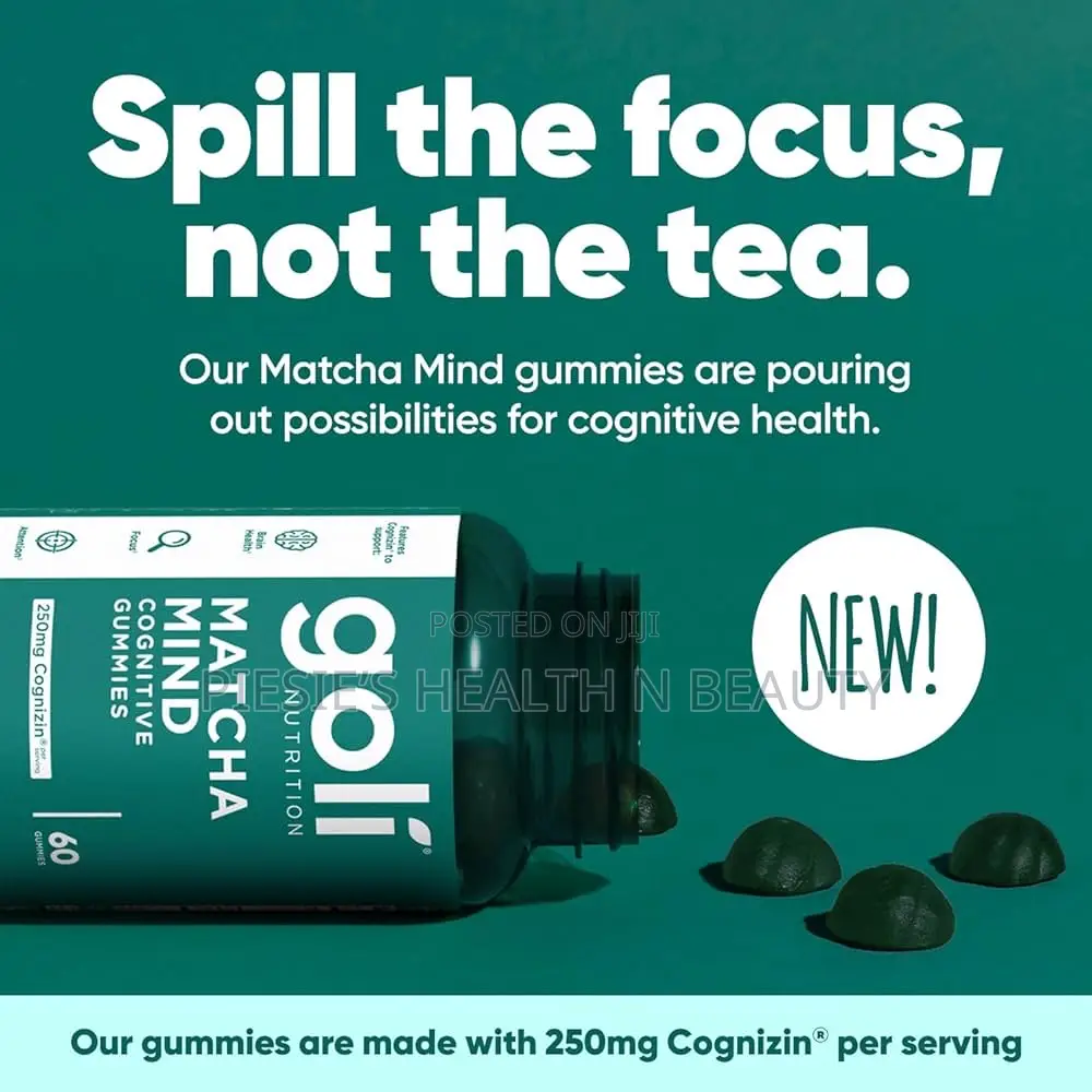 Goli Matcha Mind Gummies - 60 Count