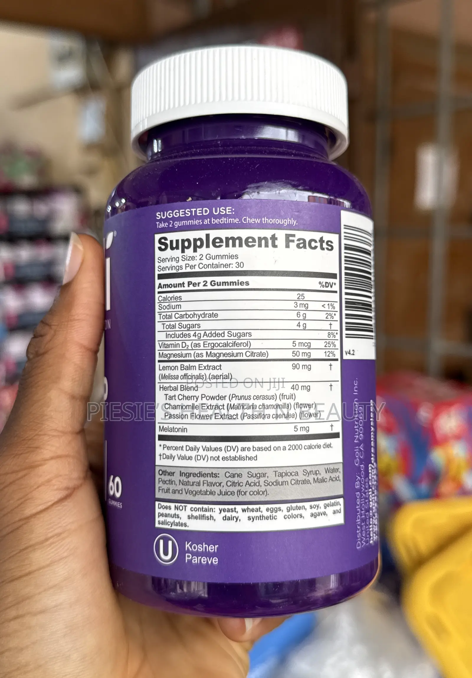 Goli Dreamy Sleep Gummy - 60 Count