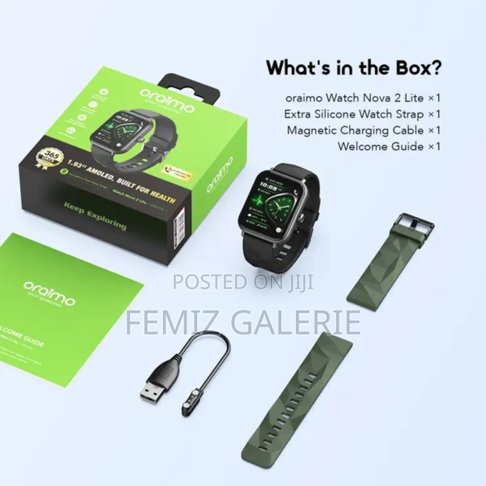 Oraimo Watch Nova 2 Lite 1.93'' Amoled Touch Color Screen Smart Watch