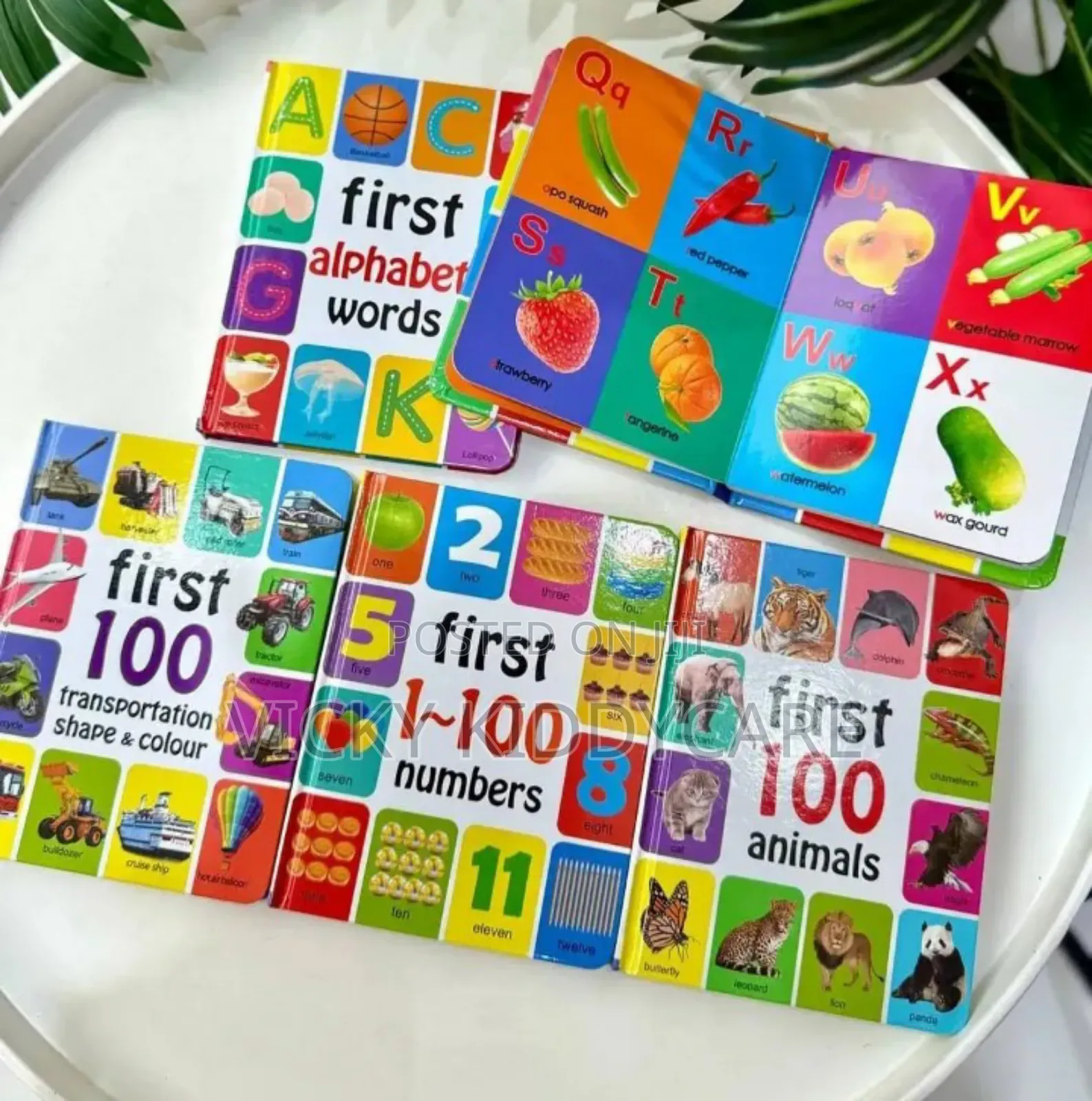 5 PCS Hard Board Books for Babies