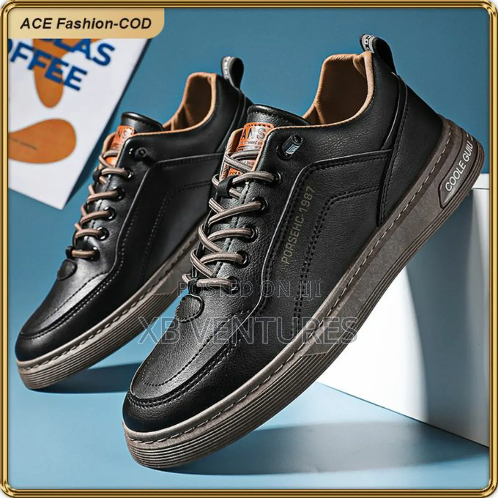 Urban Black Sneakers - Stylish