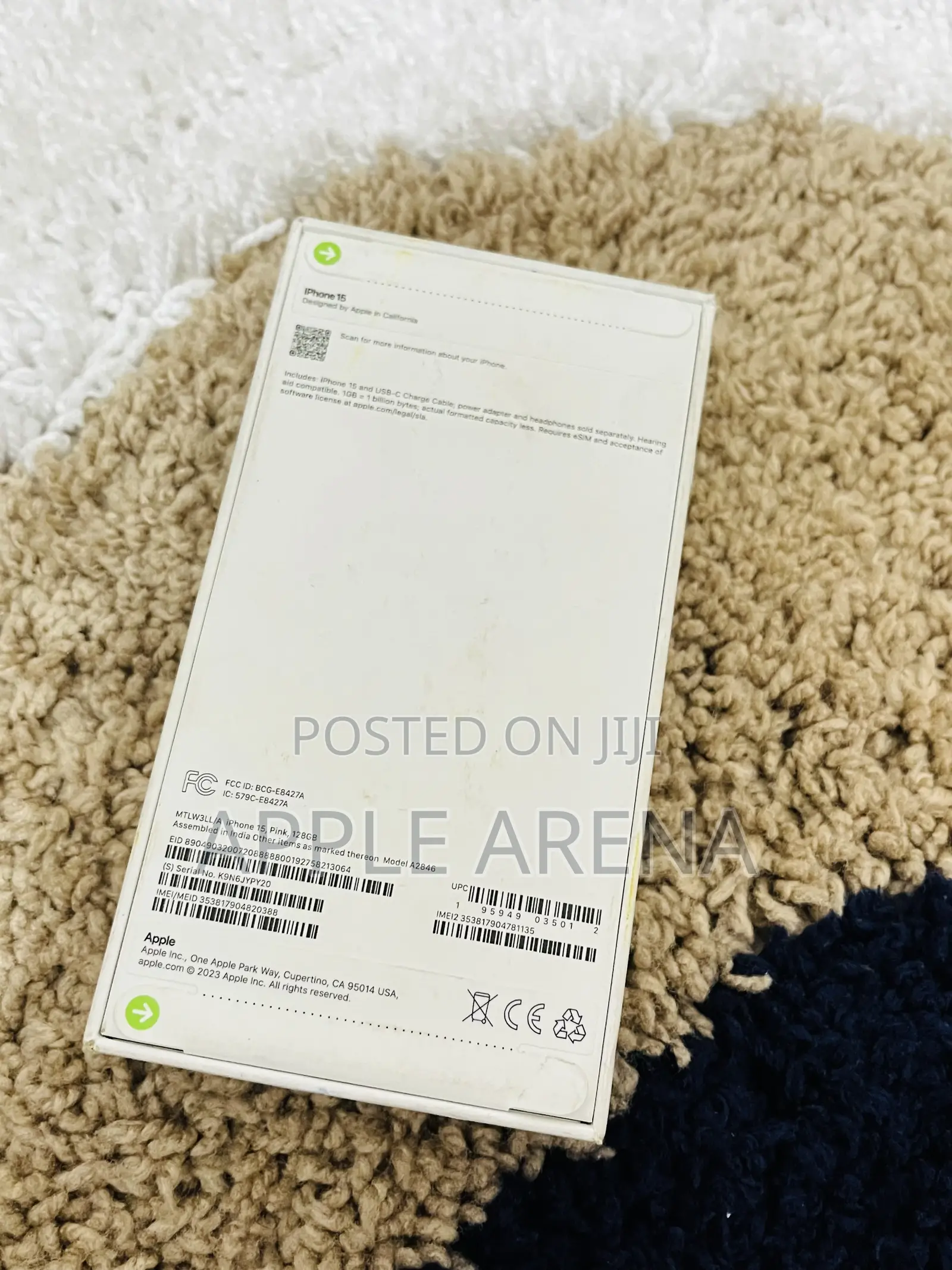 New Apple iPhone 15 128 GB Pink